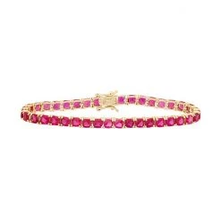 Designs By Gioelli 14k Gold Over Silver Lab-Created Ruby Tennis Bracelet