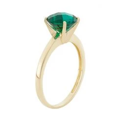 Designs By Gioelli Lab-Created Emerald 10k Gold Ring -Designs by Gioelli Shop unnamed file 1049