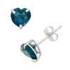 Designs By Gioelli London Blue Topaz 10k White Gold Heart Stud Earrings -Designs by Gioelli Shop unnamed file 1070