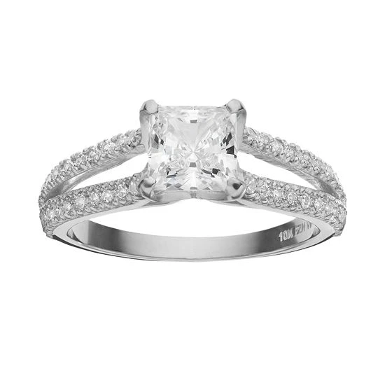 Designs By Gioelli Cubic Zirconia 10k Gold Ring White 3 Designs By Gioelli Cubic Zirconia 10k Gold Ring White