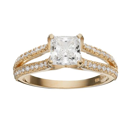Designs By Gioelli Cubic Zirconia 10k Gold Ring White 5 Designs By Gioelli Cubic Zirconia 10k Gold Ring White - Image 3