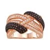 Designs By Gioelli Sterling Silver Mocha & White Cubic Zirconia Woven Ring -Designs by Gioelli Shop unnamed file 1098