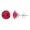 Designs By Gioelli Lab-Created Ruby 10k White Gold Stud Earrings -Designs by Gioelli Shop unnamed file 1110