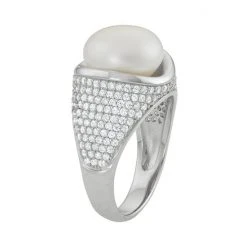 Designs By Gioelli Sterling Silver Freshwater Cultured Pearl & Cubic Zirconia Dome Ring 5 Designs By Gioelli Sterling Silver Freshwater Cultured Pearl & Cubic Zirconia Dome Ring -Designs by Gioelli Shop unnamed file 1123
