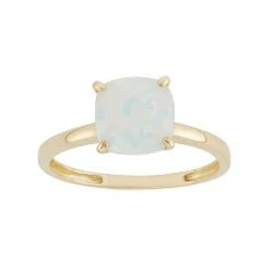 Designs By Gioelli Lab-Created Opal 10k Gold Ring