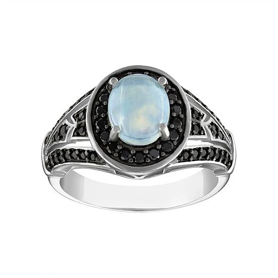 Designs By Gioelli Sterling Silver White Opal Ring 3 Designs By Gioelli Sterling Silver White Opal Ring