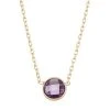 Designs By Gioelli 10k Gold Amethyst Circle Pendant Necklace -Designs by Gioelli Shop unnamed file 1193