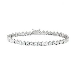 Designs By Gioelli Cubic Zirconia Sterling Silver Tennis Bracelet