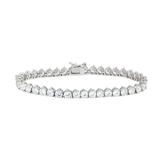 Designs By Gioelli Cubic Zirconia Sterling Silver Tennis Bracelet 3 Designs By Gioelli Cubic Zirconia Sterling Silver Tennis Bracelet