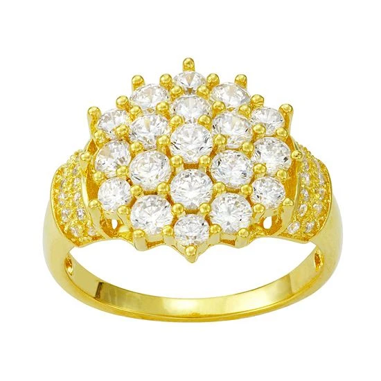 Designs By Gioelli Sterling Silver Cubic Zirconia Pave Ring 3 Designs By Gioelli Sterling Silver Cubic Zirconia Pave Ring