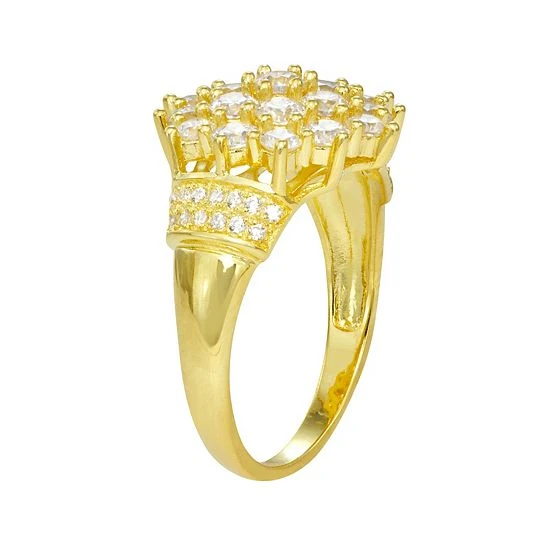 Designs By Gioelli Sterling Silver Cubic Zirconia Pave Ring 4 Designs By Gioelli Sterling Silver Cubic Zirconia Pave Ring - Image 2