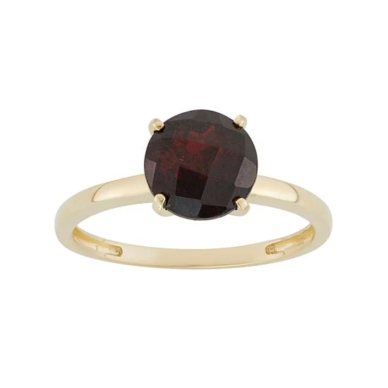 Designs By Gioelli Garnet 10k Gold Ring 3 Designs By Gioelli Garnet 10k Gold Ring