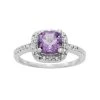 Designs By Gioelli Sterling Silver Amethyst And Diamond Accent Square Halo Ring -Designs by Gioelli Shop unnamed file 1250