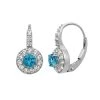 Designs By Gioelli London Blue Topaz And Lab-Created White Sapphire Sterling Silver Halo Drop Earrings -Designs by Gioelli Shop unnamed file 1252