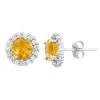 Designs By Gioelli Lab-Created Citrine & White Topaz 10k White Gold Halo Stud Earrings 2 Designs By Gioelli Lab-Created Citrine & White Topaz 10k White Gold Halo Stud Earrings -Designs by Gioelli Shop unnamed file 1275