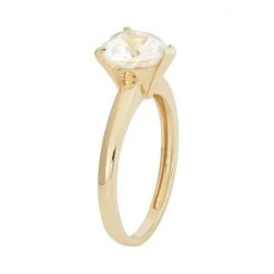 Designs By Gioelli Lab-Created White Sapphire 10k Gold Heart Ring -Designs by Gioelli Shop unnamed file 1294