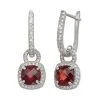 Designs By Gioelli Sterling Silver Garnet And Lab-Created White Sapphire Square Halo Drop Earrings 2 Designs By Gioelli Sterling Silver Garnet And Lab-Created White Sapphire Square Halo Drop Earrings -Designs by Gioelli Shop unnamed file 1320