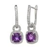 Designs By Gioelli Sterling Silver Amethyst And Lab-Created White Sapphire Square Halo Drop Earrings 2 Designs By Gioelli Sterling Silver Amethyst And Lab-Created White Sapphire Square Halo Drop Earrings -Designs by Gioelli Shop unnamed file 1322