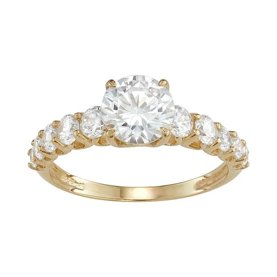 Designs By Gioelli 10k Gold Cubic Zirconia Engagement Ring White 5 Designs By Gioelli 10k Gold Cubic Zirconia Engagement Ring White - Image 3