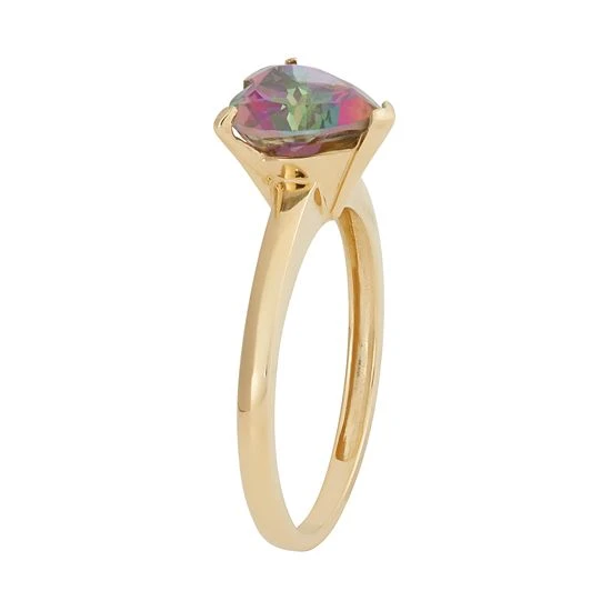 Designs By Gioelli Mystic Topaz 10k Gold Heart Ring 4 Designs By Gioelli Mystic Topaz 10k Gold Heart Ring - Image 2