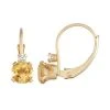Designs By Gioelli 10k Gold Round-Cut Citrine & White Zircon Leverback Earrings 1 Designs By Gioelli 10k Gold Round-Cut Citrine & White Zircon Leverback Earrings -Designs by Gioelli Shop unnamed file 144