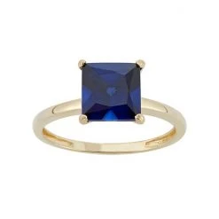 Designs By Gioelli Lab-Created Sapphire 10k Gold Ring