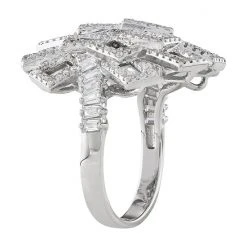 Designs By Gioelli Sterling Silver Cubic Zirconia Cluster Ring -Designs by Gioelli Shop unnamed file 1472