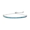 Designs By Gioelli Sterling Silver Blue Topaz Lariat Bracelet