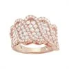 Designs By Gioelli 14k Rose Gold Over Silver Cubic Zirconia Wave Ring -Designs by Gioelli Shop unnamed file 1501