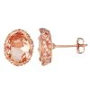 Designs By Gioelli 10k Rose Gold Simulated Morganite & Lab-Created White Sapphire Earrings -Designs by Gioelli Shop unnamed file 1594