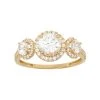 Designs By Gioelli Cubic Zirconia 3-Stone Halo Engagement Ring In 10k Gold -Designs by Gioelli Shop unnamed file 1689