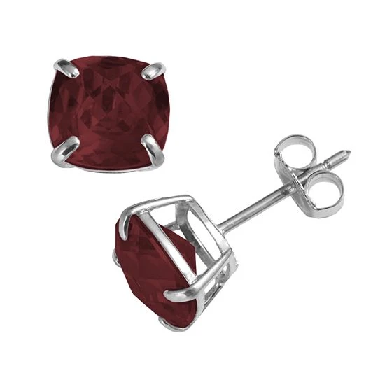 Designs By Gioelli Sterling Silver Garnet Stud Earrings 3 Designs By Gioelli Sterling Silver Garnet Stud Earrings