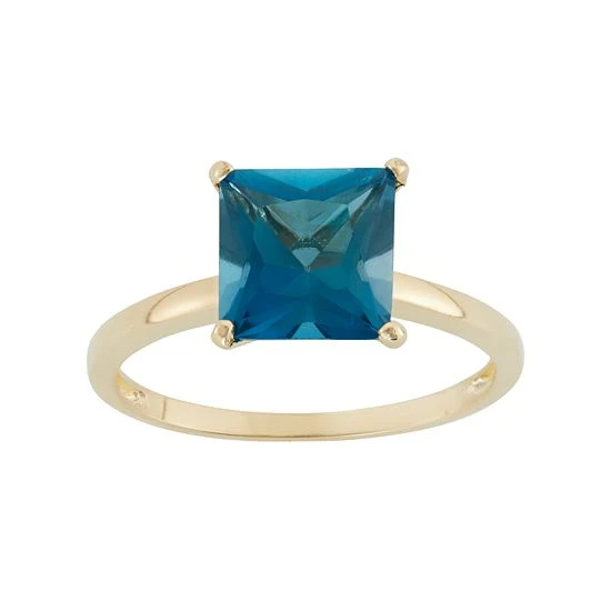 Designs By Gioelli London Blue Topaz 10k Gold Ring 3 Designs By Gioelli London Blue Topaz 10k Gold Ring