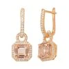 Designs By Gioelli 14k Rose Gold Over Silver Simulated Morganite And Lab-Created White Sapphire Octagonal Halo Drop Earrings 1 Designs By Gioelli 14k Rose Gold Over Silver Simulated Morganite And Lab-Created White Sapphire Octagonal Halo Drop Earrings -Designs by Gioelli Shop unnamed file 1722
