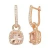 Designs By Gioelli 14k Rose Gold Over Silver Simulated Morganite And Lab-Created White Sapphire Square Halo Drop Earrings 2 Designs By Gioelli 14k Rose Gold Over Silver Simulated Morganite And Lab-Created White Sapphire Square Halo Drop Earrings -Designs by Gioelli Shop unnamed file 1724