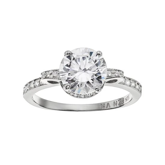 Designs By Gioelli Cubic Zirconia 10k White Gold Ring 3 Designs By Gioelli Cubic Zirconia 10k White Gold Ring