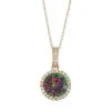 Designs By Gioelli 10k Gold Mystic Topaz & Lab-Created White Sapphire Halo Pendant Necklace -Designs by Gioelli Shop unnamed file 1765