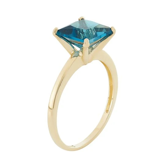 Designs By Gioelli London Blue Topaz 10k Gold Ring 4 Designs By Gioelli London Blue Topaz 10k Gold Ring - Image 2