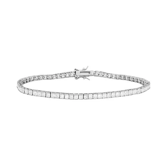 Designs By Gioelli Sterling Silver Cubic Zirconia Tennis Bracelet 3 Designs By Gioelli Sterling Silver Cubic Zirconia Tennis Bracelet