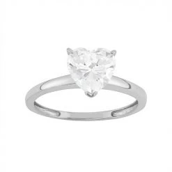 Designs By Gioelli Cubic Zirconia Heart Solitaire Engagement Ring In 10k Gold White 10 Designs By Gioelli Cubic Zirconia Heart Solitaire Engagement Ring In 10k Gold White -Designs by Gioelli Shop unnamed file 22