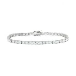 Designs By Gioelli Cubic Zirconia Sterling Silver Tennis Bracelet