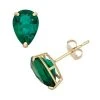 Designs By Gioelli Lab-Created Emerald 10k Gold Teardrop Stud Earrings 2 Designs By Gioelli Lab-Created Emerald 10k Gold Teardrop Stud Earrings -Designs by Gioelli Shop unnamed file 24