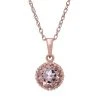 Designs By Gioelli 14k Rose Gold Over Silver Simulated Morganite Pendant -Designs by Gioelli Shop unnamed file 275