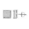 Designs By Gioelli Men's Sterling Silver Cubic Zirconia Square Stud Earrings -Designs by Gioelli Shop unnamed file 303