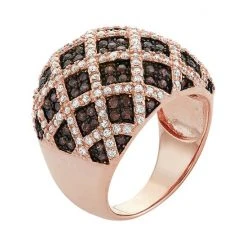 Designs By Gioelli 14k Rose Gold Over Silver Cubic Zirconia Lattice Ring 6 Designs By Gioelli 14k Rose Gold Over Silver Cubic Zirconia Lattice Ring -Designs by Gioelli Shop unnamed file 307