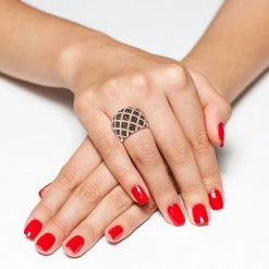 Designs By Gioelli 14k Rose Gold Over Silver Cubic Zirconia Lattice Ring 7 Designs By Gioelli 14k Rose Gold Over Silver Cubic Zirconia Lattice Ring -Designs by Gioelli Shop unnamed file 308