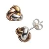 Designs By Gioelli 14k Gold Over Silver Tri-Tone Love Knot Stud Earrings -Designs by Gioelli Shop unnamed file 314