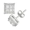 Designs By Gioelli Men's Sterling Silver Cubic Zirconia Square Stud Earrings -Designs by Gioelli Shop unnamed file 317