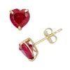 Designs By Gioelli Lab-Created Ruby 10k Gold Heart Stud Earrings -Designs by Gioelli Shop unnamed file 319