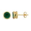 Designs By Gioelli 14k Gold Over Silver Lab-Created Emerald Milgrain Stud Earrings -Designs by Gioelli Shop unnamed file 357